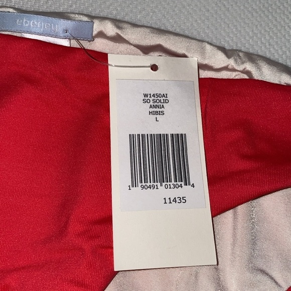 Eberjey So Solid Annia Bikini Bottom Hibis Large NWT - Picture 3 of 7